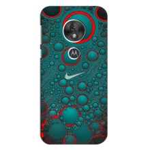 Силиконовый Чехол на Motorola MOTO G7 Play с картинкой Nike (Найк зеленый)