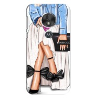 Силиконовый Чехол на Motorola Moto G7 Play с картинкой Стильных Девушек – Мода
