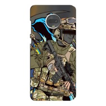 Чехлы с картинкой ЗСУ для Motorola MOTO G7 Plus (AlphaPrint) (Воїн ЗСУ)