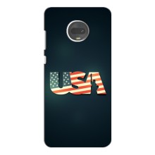 Чехол Флаг USA для Motorola Moto G7 Plus – USA