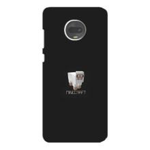 Чехол Майнкрафт на Motorola MOTO G7 Plus (AlphaPrint) Minecraft – Овечка Майнкрафт