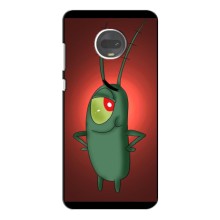 Чехол с картинкой "Одноглазый Планктон" на Motorola Moto G7 Plus (Стильный Планктон)