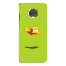 Чехол с Симпсонами для Motorola MOTO G7 Plus (VPrint) (Барт Симпсон)