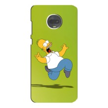 Чехол с Симпсонами для Motorola MOTO G7 Plus (VPrint) (Гомер Симпсон)