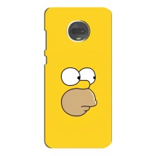 Чехол с Симпсонами для Motorola MOTO G7 Plus (VPrint) (Гомер)