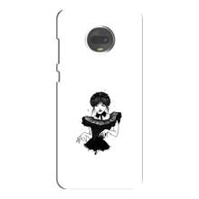 Чохли Венсдей на Motorola MOTO G7 Plus Уенсдей (AlphaPrint) (танець Венздей)