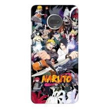 Купить Чехлы на телефон с принтом Anime для Мото Джи 7 Плюс (Наруто постер)