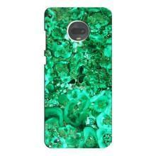 Мраморный чехол на Motorola MOTO G7 Plus (VPrint) (Салатный Мрамор)