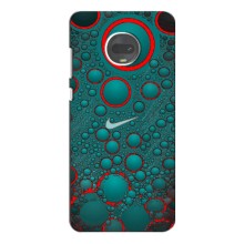 Силиконовый Чехол на Motorola MOTO G7 Plus с картинкой Nike (Найк зеленый)