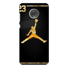 Силиконовый Чехол Nike Air Jordan на Мото Джи 7 Плюс (Джордан 23)