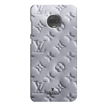 Текстурный Чехол Louis Vuitton для Мото Джи 7 Плюс (Белый ЛВ)