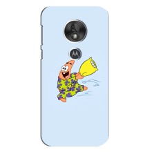 Чехлы с Патриком на Motorola MOTO G7 Power (Патрик с подушкой)