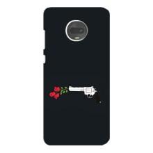 Чехлы (ART) Цветы на Motorola MOTO G7 (VPrint) (Неожиданные цветы)