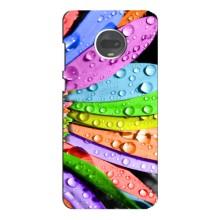 Чехлы (ART) Цветы на Motorola MOTO G7 (VPrint) (Семицветик)