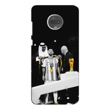 Чохли для Motorola MOTO G7 (Leo чемпіон) (AlphaPrint) (Мессі коронований)