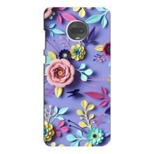 Чехлы с Цветами для Motorola MOTO G7 (VPrint) (Цветочный дизайн)