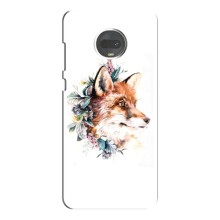 Чохли з картинкою Лисичка для Motorola MOTO G7 (VPrint) (Лиса в квітах)