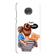 Чохол з друком для Motorola MOTO G7 - (Мама з дитинкою) (AlphaPrint) (Мама з синочком)
