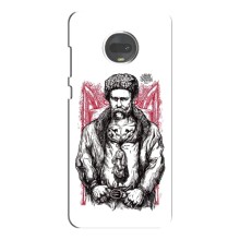 Чехлы для Motorola MOTO G7 с принтом Тараса Шевченко (AlphaPrint) (Козак Шевченко)