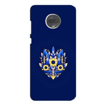 Чехлы для Motorola MOTO G7  Укр. Символика (AlphaPrint) (Цветочный Герб)