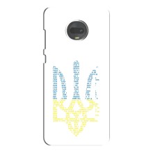 Чехлы для Motorola MOTO G7  Укр. Символика (AlphaPrint) (Герб из букв)