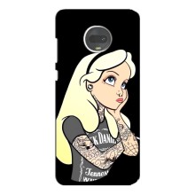 Чехол с печатью для Motorola MOTO G7 - (Мода) (AlphaPrint) (Девочка в тату)