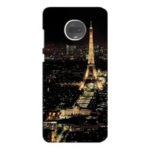 Чохол Ейфелева Вежа Motorola MOTO G7 - (AlphaPrint) (Нічний Париж)
