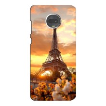 Чохол Ейфелева Вежа Motorola MOTO G7 - (AlphaPrint) (Сонячня вежа)
