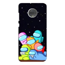 Чехол Амонг Ас для Motorola MOTO G7 (AlphaPrint) (Скины в космосе)