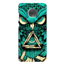 Чохол з пташками на Motorola MOTO G7 (VPrint) (Сова з оком)