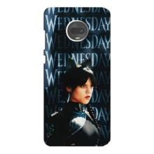Чехлы Венсдей на Motorola MOTO G7 Уэнсдей (AlphaPrint) – Уэнздей кошка