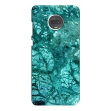 Мраморний чехол на Motorola MOTO G7 (VPrint) (Зелений мрамор)