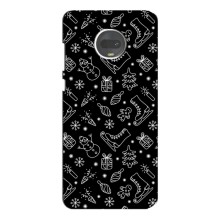 Новорічні, Святкові Чохли для Motorola MOTO G7 - 2024 год (Новорічний фон)