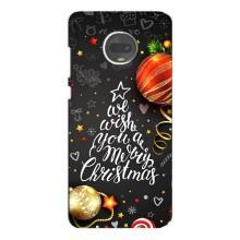 Рождественские Чехлы для Motorola MOTO G7 (VPrint) (Елочка)