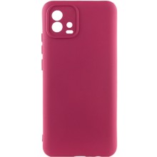 Чехол Silicone Cover Lakshmi Full Camera (A) для Motorola Moto G72 – Бордовый