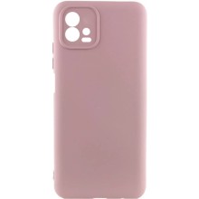 Чехол TPU GETMAN Liquid Silk Full Camera для Motorola Moto G72 (Розовый)