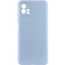 Чехол TPU GETMAN Liquid Silk Full Camera для Motorola Moto G72 (Сиреневый)