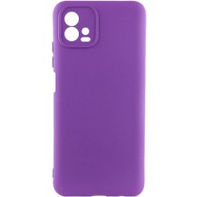 Чехол TPU GETMAN Liquid Silk Full Camera для Motorola Moto G72 – Фиолетовый