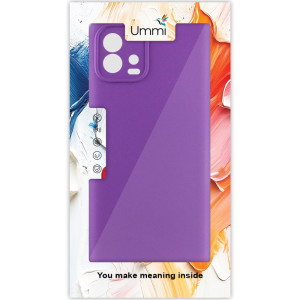 Чехол Silicone Cover Ummi Lakshmi Full Camera (AA) для Motorola Moto G72 – Фиолетовый