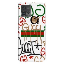 Брендновые Чехлы для Motorola MOTO G72 - (PREMIUMPrint) (Стиль GUUCI)