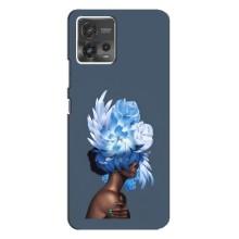 Чехлы (ART) Цветы на Motorola MOTO G72 (VPrint) (Цветы на голове)