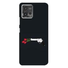 Чехлы (ART) Цветы на Motorola MOTO G72 (VPrint) (Неожиданные цветы)