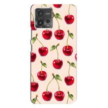 Чехлы с Фруктами для Motorola MOTO G72 (VPrint) (Вишня)