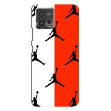 Чехлы для Motorola MOTO G72 - с картинкой JORDAN (AlphaPrint) (Лого Джордан)