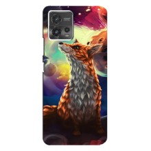 Чехлы с картинкой Лисички для Motorola MOTO G72 (VPrint) (Лисица в космосе)