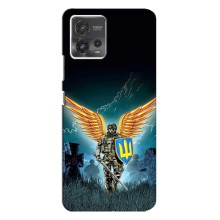 Чехлы с картинкой ЗСУ для Motorola MOTO G72 (AlphaPrint) (Солдат ЗСУ)