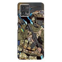 Чехлы с картинкой ЗСУ для Motorola MOTO G72 (AlphaPrint) (Воин ВСУ)