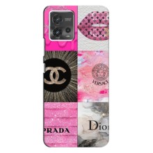 Чехол (Dior, Prada, YSL, Chanel) для Motorola MOTO G72 (Модница)