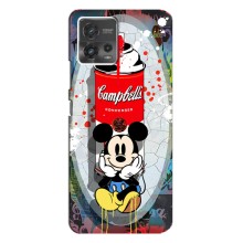 Чехол Disney Mouse Motorola MOTO G72 (PREMIUMPrint) (Американский Маус)