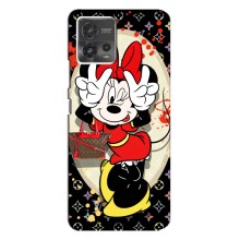 Чехол Disney Mouse Motorola MOTO G72 (PREMIUMPrint) (Минни peace)